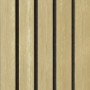 Akustikpaneel Lux Esche mit schwarzem Filz, 30x240cm, 2er-Set.