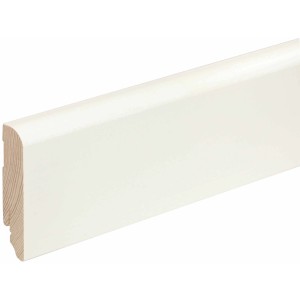 FN Neuhofer Sockelleiste L0145L Kiefer Weiß Lackiert Dekor