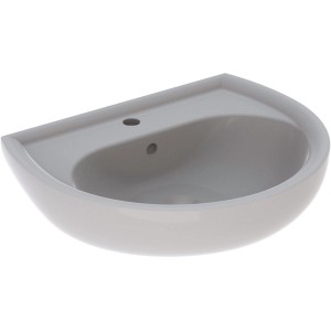 Geberit Renova Handwaschbecken 60 cm, Manhattan, mit Hahnloch und Überlauf.