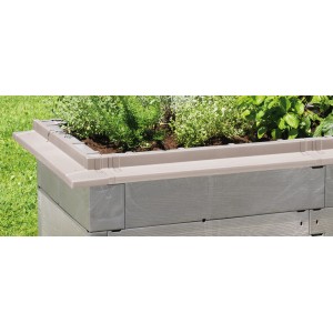 Juwel Schneckenkante für Timber Hochbeet in Nordic Wood Optik. Zubehör zum Schutz vor Schnecken.
