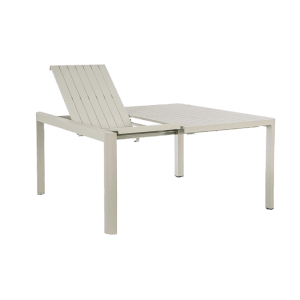 Bizzotto Gartentisch Kiplin, ausziehbar, beige. Flexibel erweiterbarer Esstisch für Garten und Terrasse.