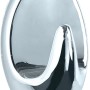 Wenko Liliput Haken, 3er-Set, Chrom, ovales Design. Wiederverwendbarer Wandhaken für Bad und Küche.