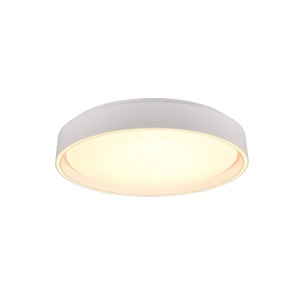 Weiße, runde Reality LED-Deckenleuchte Felis, 40 cm Durchmesser. Moderne Deckenlampe für Wohnräume.