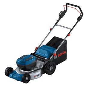 Bosch Professional Akku-Rasenmäher GRA 18V2-46 Solo mit Fangkorb.