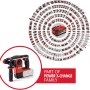 Einhell Akku-Bohrhammer Herocco Solo im Koffer, Teil der Power X-Change Familie.