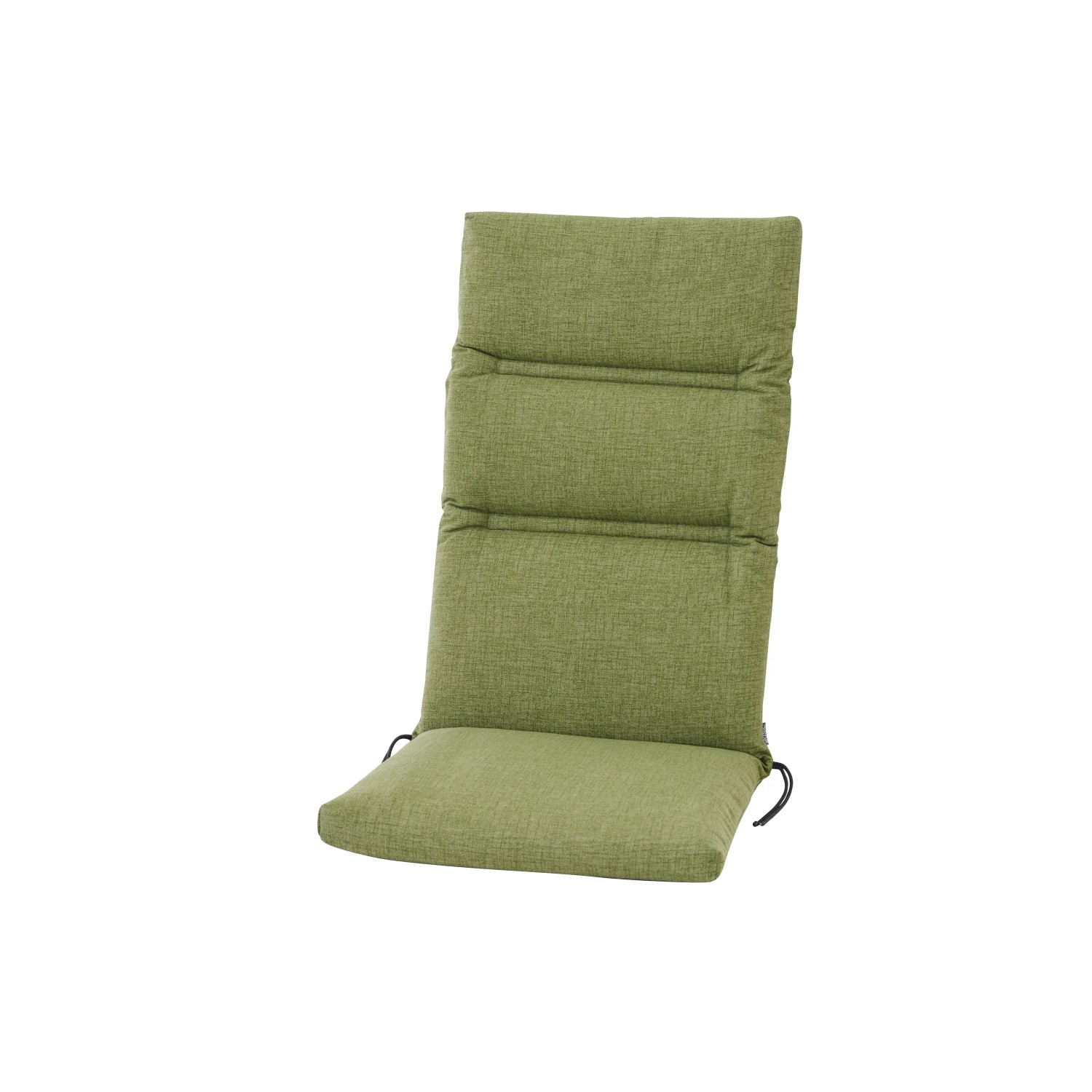 Siena Garden Sesselauflage Comfort, 120x48x7 cm, olivegrün, mit Bindebändern.