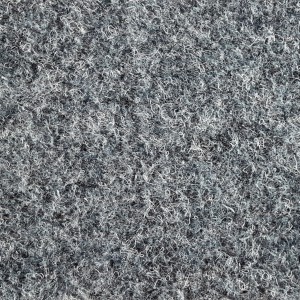 Stahlgrauer Nadelfilz Teppichboden Invita als Meterware, Breite 400 cm.
