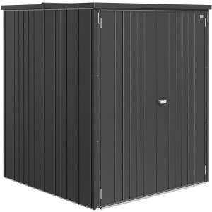 Biohort Geräteschrank Large in Dunkelgrau-Metallic, ideal für Garten und Terrasse.