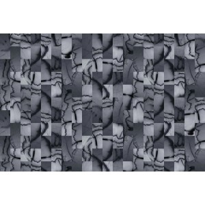Fototapete  3D Marmor  Blau Grau Schwarz 4,00m x 2,70m FSC®