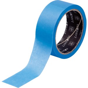 Hellblaues LUX Flachkrepp Exact Line Outdoor Klebeband, 25 m x 38 mm, für präzise Farbkanten.