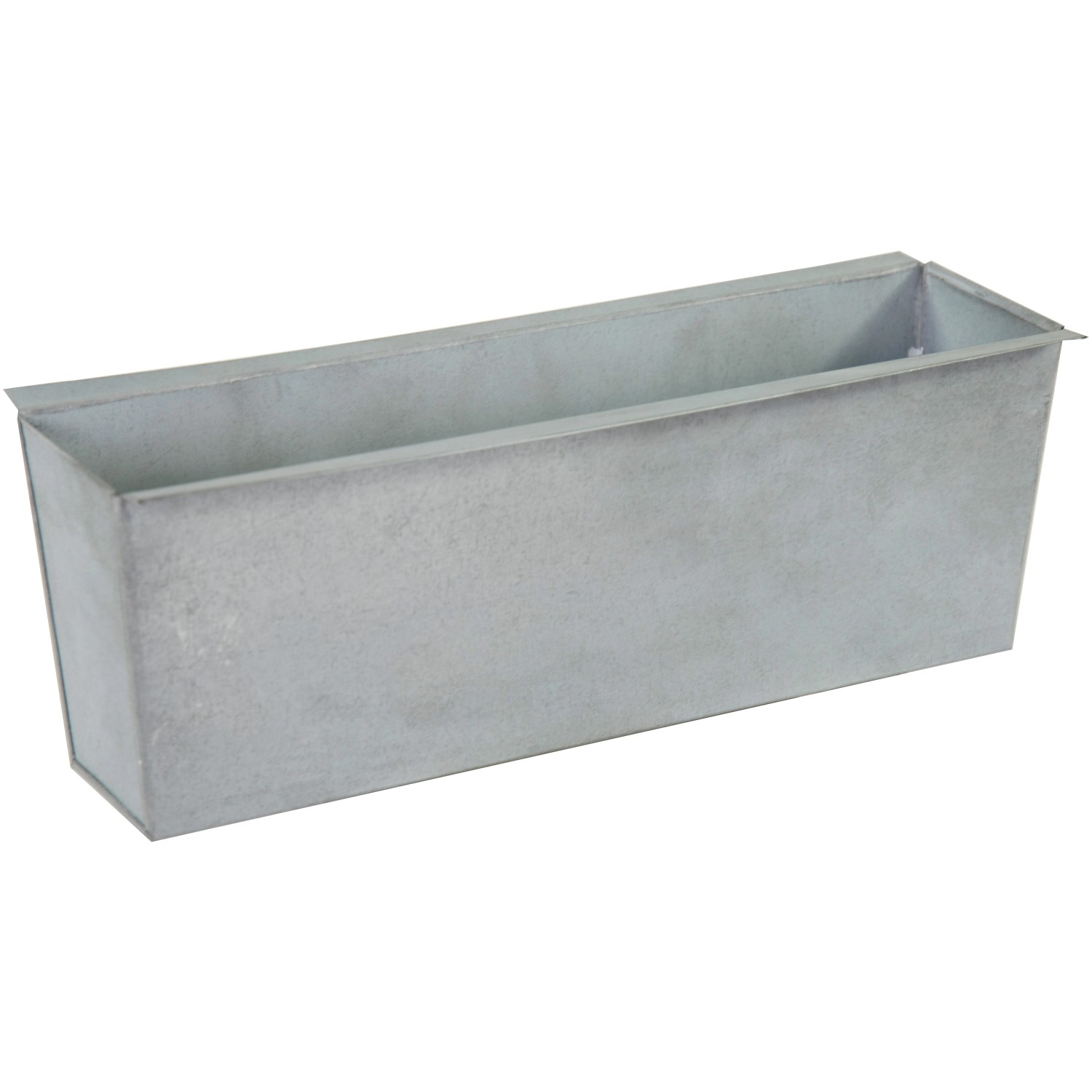 M Collections Pflanzkasten Zink Vintage 9,5 cm x 13,5 cm x 38 cm Grau