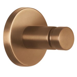 Tesa Moon Handtuchhaken in Bronze, Badhelfer zur Wandmontage ohne Bohren.