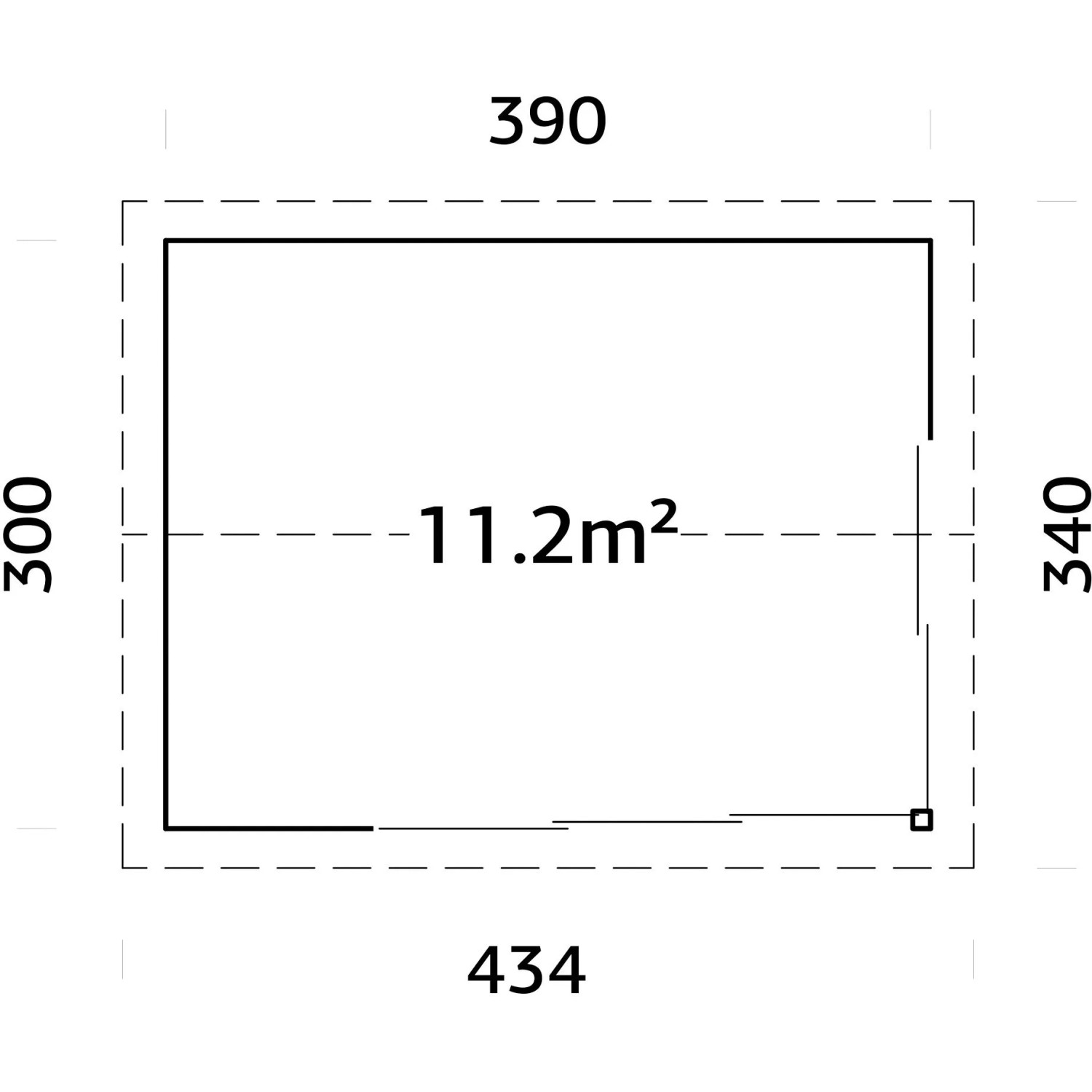 Palmako Gartenhaus Amanda Slide 390 x 300 cm Grau FSC®_7