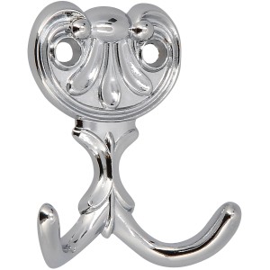 Siro Haken 505 Metall Verchromt Glänzend Lochabstand 24 mm