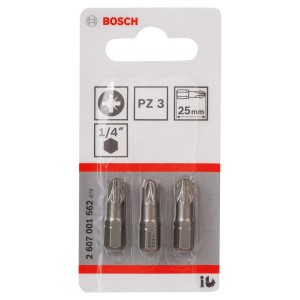 Bosch Schrauberbits Pozidriv Extra Hard 25 mm 3-tlg.