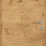 Zimmertür CPL Eiche Ferox, 80x203 cm, Türblatt mit Holzstruktur und silberner Türklinke.