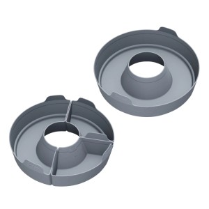 Enders Silikonformen-Set Vamo, 4-teilig, grau, für Camping und Outdoor-Backen.