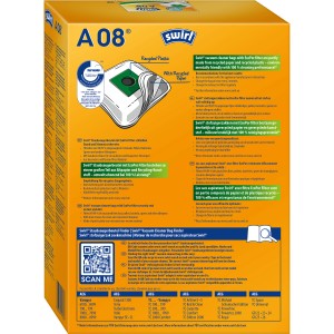 Swirl A 08 EcoPor Staubsaugerbeutel 4er-Pack für Staubsauger Zubehör