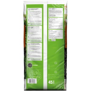 Sack GROW by OBI Gartendekor Grau-Anthrazit, 45l, Dekormulch zur Beetabdeckung und Unkrautvermeidung.