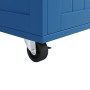 okwish Kücheninsel mit Speicherraum Multifunktion Küche 102x45x92cm Blau_10