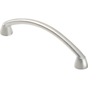 Möbelgriff 912, Chrom matt, aus Metall, im Detail.