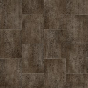 Andiamo PVC Bodenbelag Brick 596, Fliesenoptik in Anthrazit, Meterware.