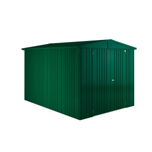 Biohort Metall-Gerätehaus Europa, dunkelgrün, 6,8 m²: Robustes Gartenhaus aus Metall.