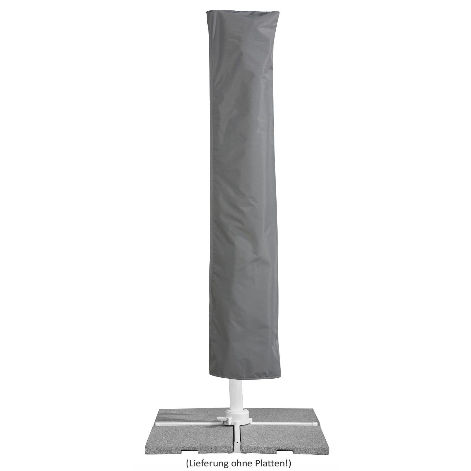 Schneider Ampelschirm Anthrazit, 360x300 cm, mit Schutzhülle. Schirmständer und Platten nicht enthalten.