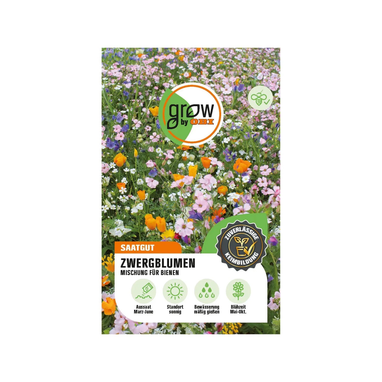 GROW by OBI Zwergblumenmischung fr Bienen (einjhrige und mehrjhrige)  kaufen bei OBI