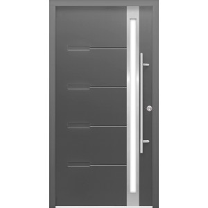Haustür Thermospace Neapel Prime 110 cm x 210 cm Anthrazit Anschlag R