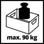 Symbolbild: Werkzeugkiste E-Case mit Gewicht, max. 90 kg Zuladung.