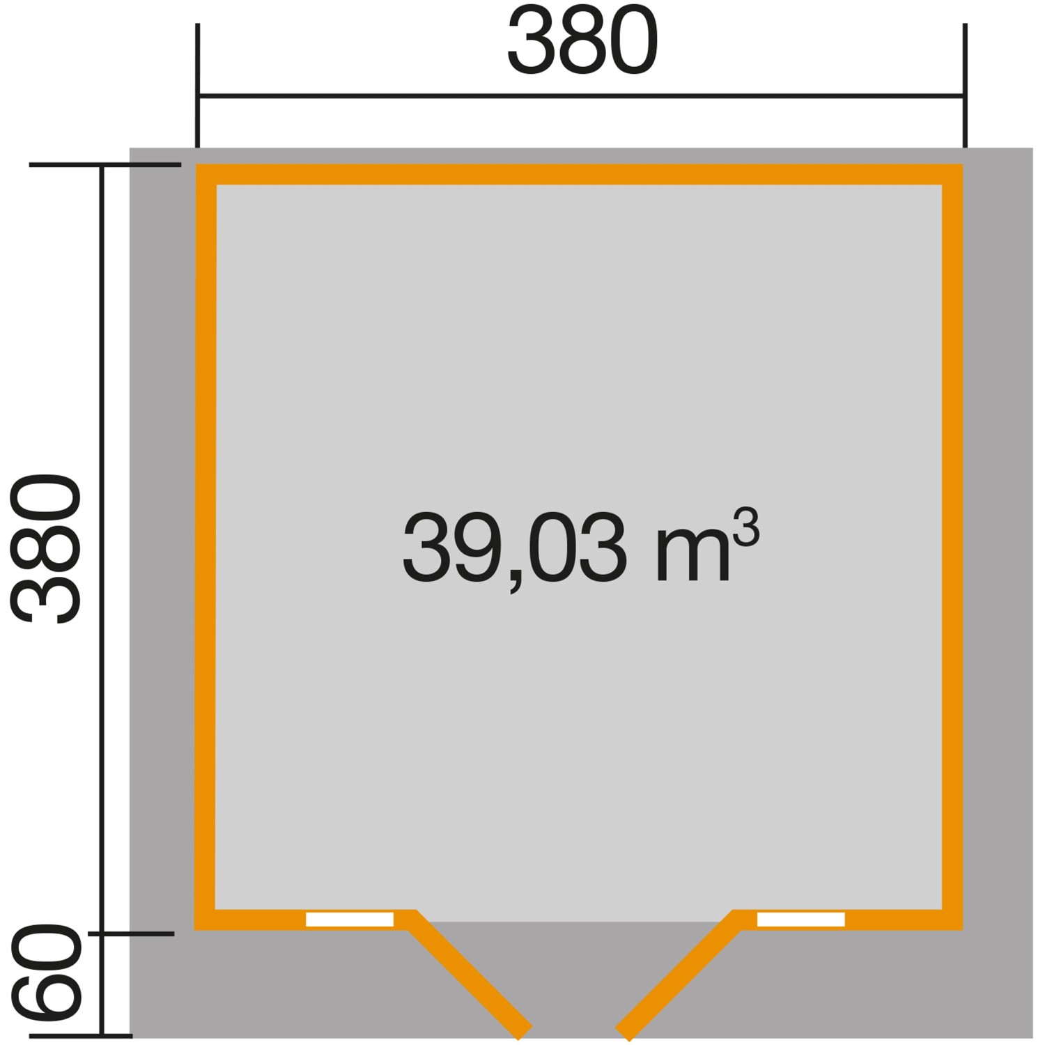 Weka Weekendhaus 137 Gr.2 380 Cm X 380 Cm Kaufen Bei OBI