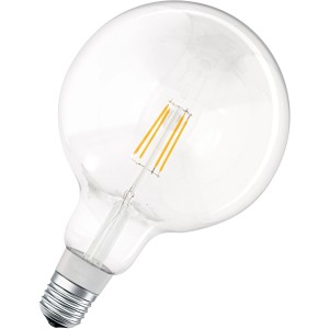LEDVANCE SMART+ Bluetooth LED-Lampe in Globeform, klares Filament, E27 5,5W.