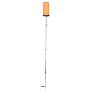 Solar-Kerze Kunststoff XL 3 Ø 7 cm x 117 cm Orange