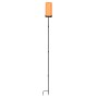 Orange Solar-Kerze XL mit Erdspieß für Garten & Terrasse, 117cm hoch.