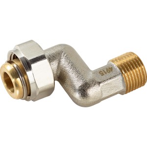 S-Anschluss 21 mm x 24,6 mm aus Rotguss für Heizungsinstallationen.