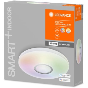 Verpackung der Ledvance Smart+ WiFi Deckenleuchte Orbis Kite mit Farbwechsel.