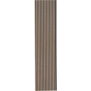 FN Acustico Akustikpaneel Walnuss, Furnier auf schwarzem Filz, 57,25x240cm. Schallabsorbierendes Wandpaneel.