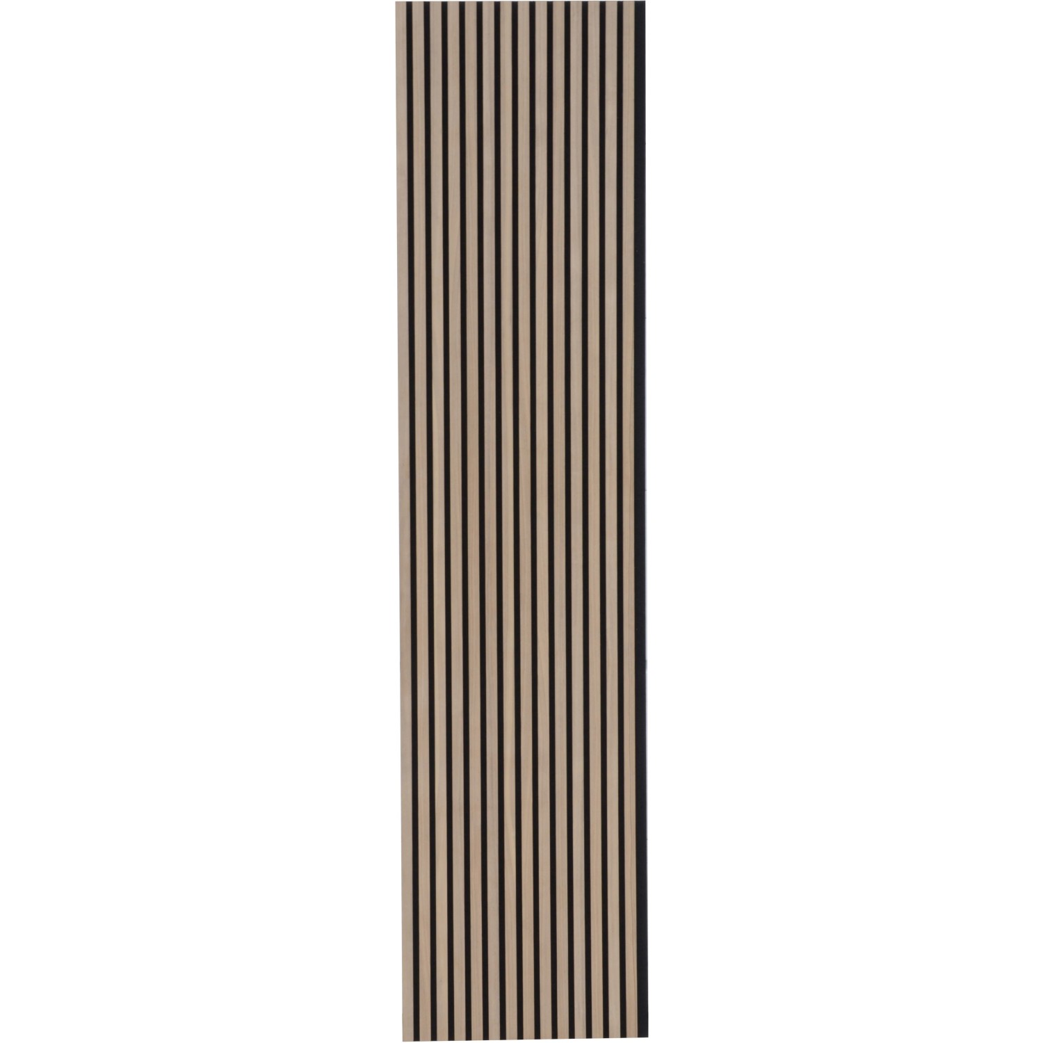 FN Acustico Akustikpaneel Walnuss, Furnier auf schwarzem Filz, 57,25x240cm. Schallabsorbierendes Wandpaneel.