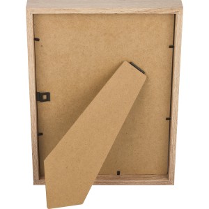 MDF-Bilderrahmen Breit Eiche Gekälkt 21x29,7cm mit Aufsteller und Wandhalterung.