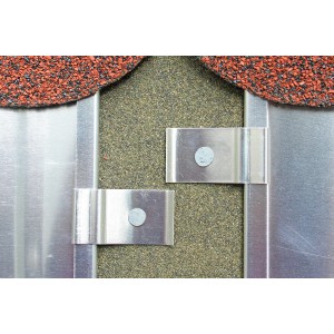 Aluminium Hafter zur Befestigung von Dachblechen, 10 Stück im Set.