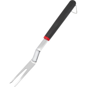 Jamestown Grillgabel aus Edelstahl mit schwarzem Griff und Aufhängeöse.