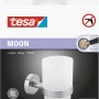 Tesa Moon Zahnputzbecher aus Edelstahl zur Wandmontage ohne Bohren.