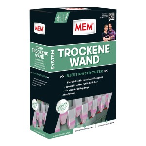 MEM Trockene Wand Injektions-Trichter, 6er-Pack. Einfüllhilfe für Bauabdichtung, Spezialtrichter für Bohrlöcher.