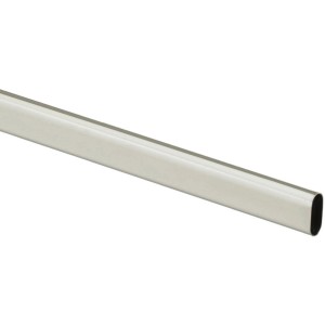 Hettich Schrankrohr oval 1200 mm Stahl nickel-matt