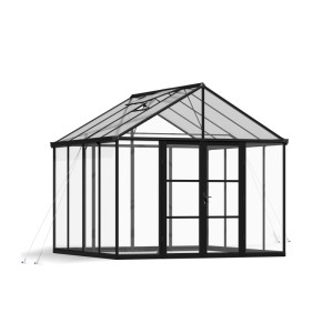 CANOPIA by PALRAM Gewächshaus Aria Schwarz 9,4 m² inkl. Fundamentrahmen
