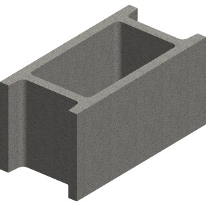 Premac Schalungsstein Kiesbeton 15 cm x 25 cm x 50 cm