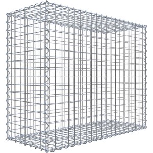 Gabiona Gabionenkorb 80 cm x 100 cm x 40 cm Maschenw 5 cm x 5 cm