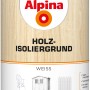 Dose Alpina Holz-Isoliergrund, weiß matt, 750ml für innen & außen. Grundierfarbe für Holz.