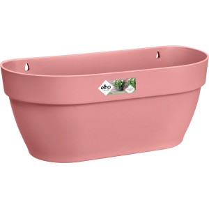 Elho Wandblumenampel Vibia Campana, puderrosa, 35x16x15 cm. Hängetopf für Wandmontage.